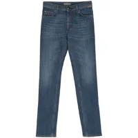 corneliani mid-rise slim-fit jeans - bleu
