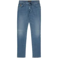 corneliani jean à coupe droite - bleu