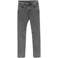 corneliani jean skinny à taille basse - gris