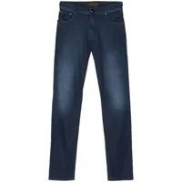 corneliani mid-rise straight-leg jeans - bleu