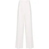the row pantalon de tailleur antone en lin - blanc