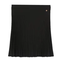 nissa minijupe à design plissé - noir