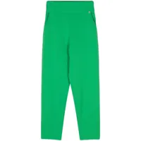 nissa pantalon slim à taille haute - vert