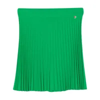 nissa minijupe plissée à taille haute - vert