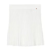 nissa minijupe plissée à taille haute - blanc