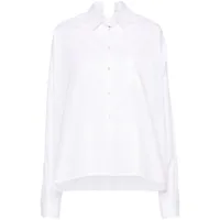 junya watanabe chemise en coton à boutonnière - blanc