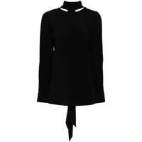 helmut lang blouse à écharpe détachable - noir