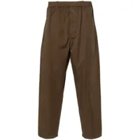 lemaire pantalon en coton à coupe droite - marron