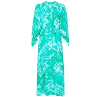 melissa odabash robe longue edith à imprimé rainforest - vert