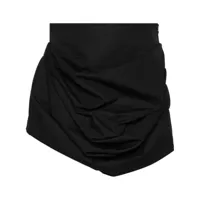 magda butrym minijupe à design drapé - noir