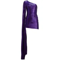 retrofete robe courte karena à une épaule - violet