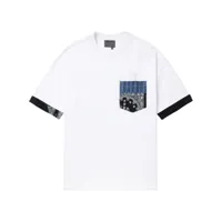 musium div. embroidery-detail bandana-trim t-shirt - blanc