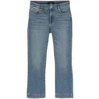 sportmax umbria distressed straight jeans - bleu