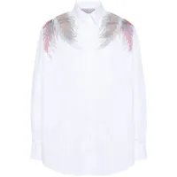bluemarble chemise à ailes strassées - blanc