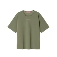 monochrome t-shirt en coton à imprimé bandana - vert
