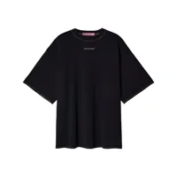 monochrome bandana-print cotton t-shirt - noir