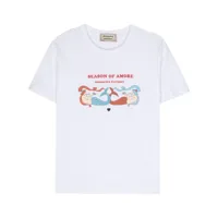 alessandro enriquez t-shirt season of amore en coton - blanc