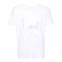 ludovic de saint sernin t-shirt à logo imprimé - blanc