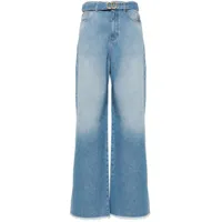 twinset jean à coupe ample - bleu