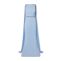 safiyaa ginevra cape gown - bleu