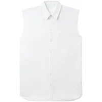 helmut lang chemise à design sans manches - blanc