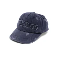 we11done casquette à logo appliqué - bleu