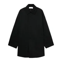 random identities manteau à simple boutonnage - noir