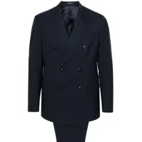 boggi milano costume à veste à boutonnière croisée - bleu