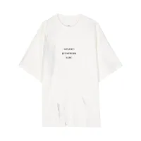 oamc t-shirt scribble en coton biologique - blanc