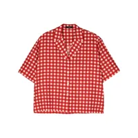 joseph chemise à carreaux vichy - rouge
