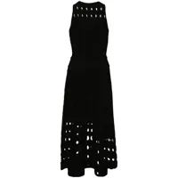 simkhai robe nash en maille ajourée - noir