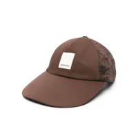 emporio armani casquette à patch logo - marron