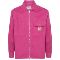 carhartt wip veste zippée à patch logo - rose