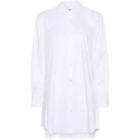 junya watanabe plissé poplin shirt - blanc