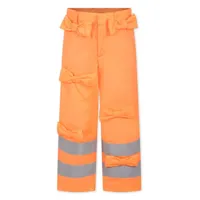 caroline bosmans pantalon droit à détail de nœud - orange