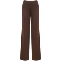 12 storeez pantalon ample à détails en lurex - marron
