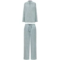 12 storeez pyjama en coton à rayures - vert