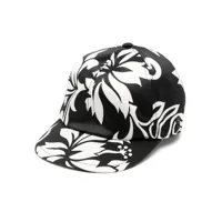 sacai casquette à fleurs - noir