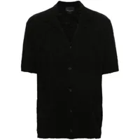 roberto collina chemise à motif en jacquard - noir