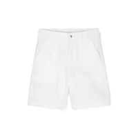 moncler enfant gabardine bermuda shorts - blanc
