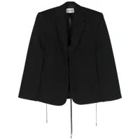 jean paul gaultier blazer corset à simple boutonnage - noir
