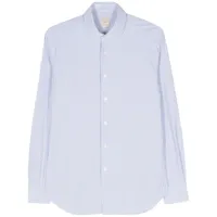 xacus chemise en coton à rayures verticales - bleu