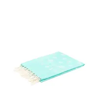 mc2 saint barth bandana intarsia-knit beach towel - bleu