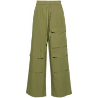 essentiel antwerp pantalon ample fopy à poches cargo - vert