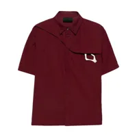heliot emil chemise à détail de mousqueton - rouge
