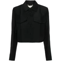 fendi tailored cropped blazer - noir