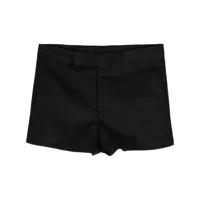 sapio tailored cotton mini shorts - noir