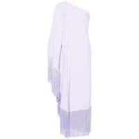 taller marmo robe longue spritz à franges - violet