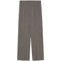 b+ab pantalon ample à design nervuré - gris