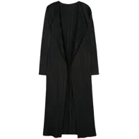 pleats please issey miyake manteau long monthly colors: february - noir